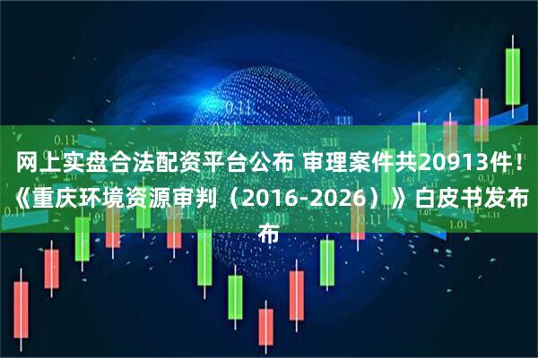 网上实盘合法配资平台公布 审理案件共20913件！《重庆环境资源审判（2016-2026）》白皮书发布